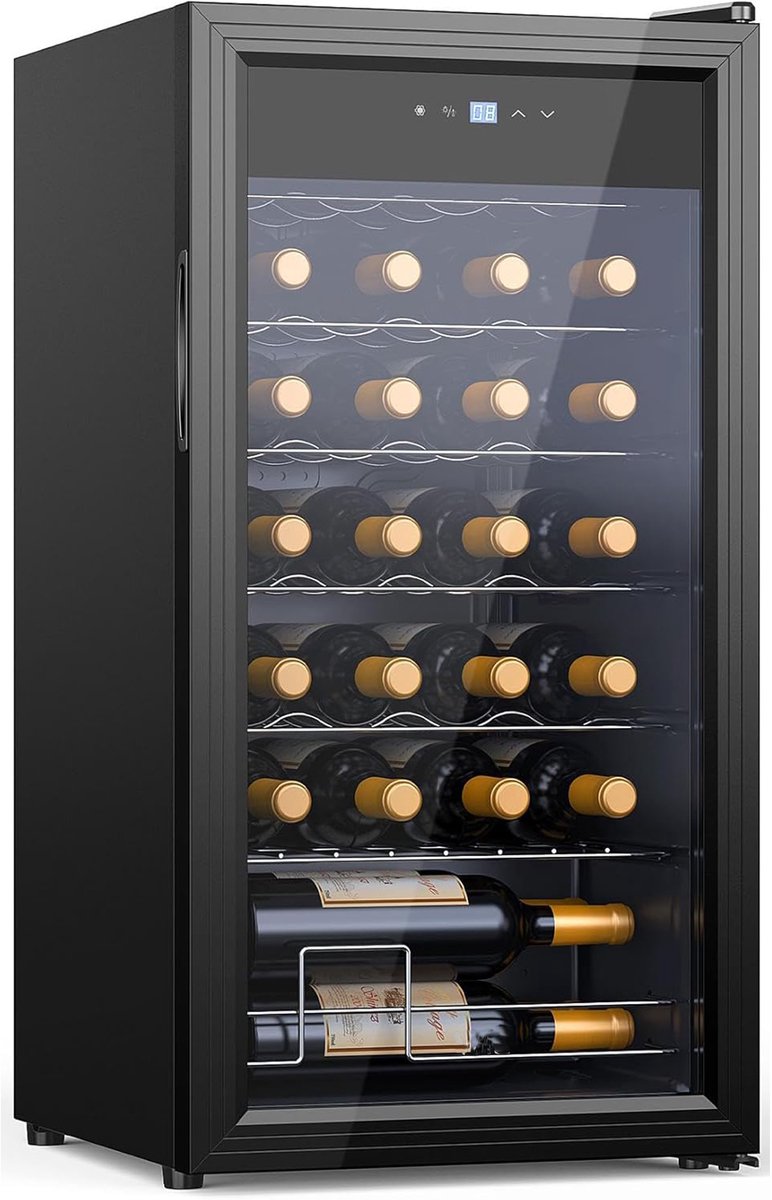 De ApexArte Wijnkoelkast Zwart in één oogopslag