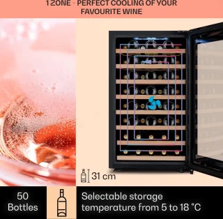 Barossa 50 Uno wijnkoelkast 1 zone 120 liter