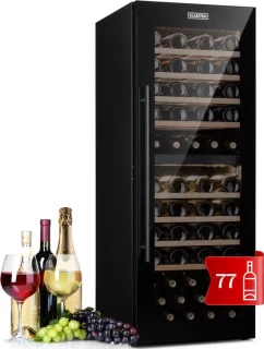 Barossa 77 Duo wijnkoelkast zwart 77 flessen