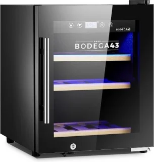 BODEGA43-12C wijnkoelkast 12 flessen zwart