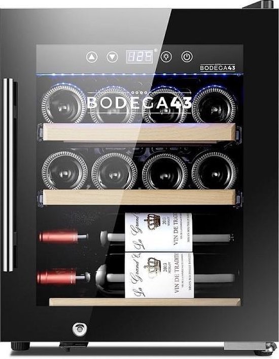BODEGA43-12C wijnkoelkast 12 flessen zwart review