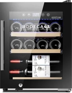 BODEGA43-12C wijnkoelkast 12 flessen zwart