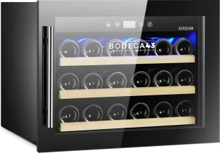 BODEGA43-18CR Inbouw Wijnkoelkast 18 Flessen Zwart