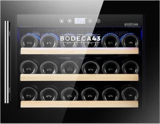BODEGA43-18CR Inbouw Wijnkoelkast 18 Flessen Zwart