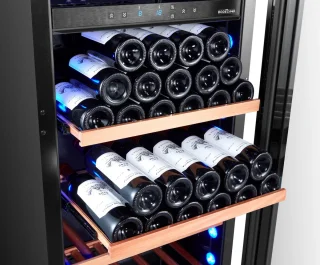 BODEGA43 inbouw wijnkoelkast 100 flessen 2 zones