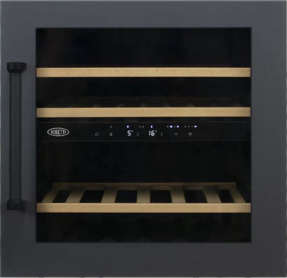 De Boretti MLWC60AN Wijnklimaatkast inbouw 60cm 2 zones in één oogopslag