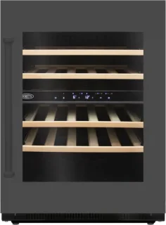 Boretti MLWC82GRAN Wijnklimaatkast inbouw 82cm onderbouw antraciet glas