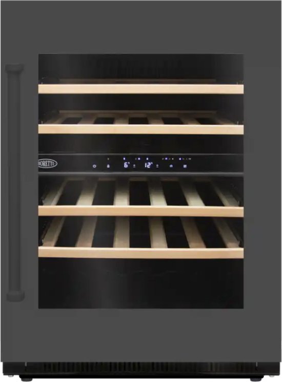Boretti MLWC82GRAN Wijnklimaatkast inbouw 82cm onderbouw antraciet glas review