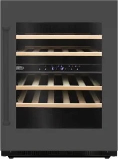 Boretti MLWC82GRAN Wijnklimaatkast inbouw 82cm onderbouw antraciet glas