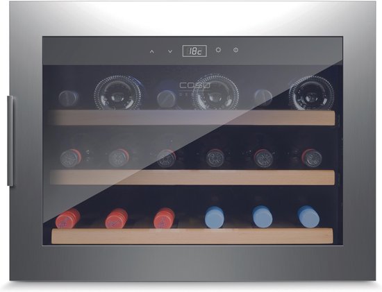 CASO WineSafe 18EB Inox Wijnklimaatkast Inbouw 18 flessen review