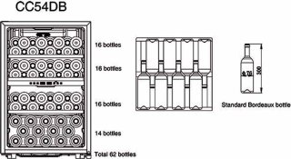 De Cavecool Chill Topaz wijnkoelkast in één oogopslag