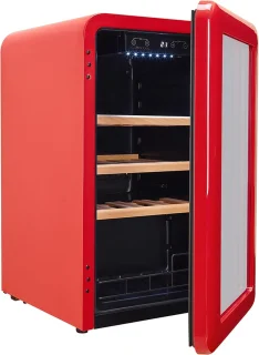 CaveCool Retro Apatite wijnkoeler 19 flessen zwart
