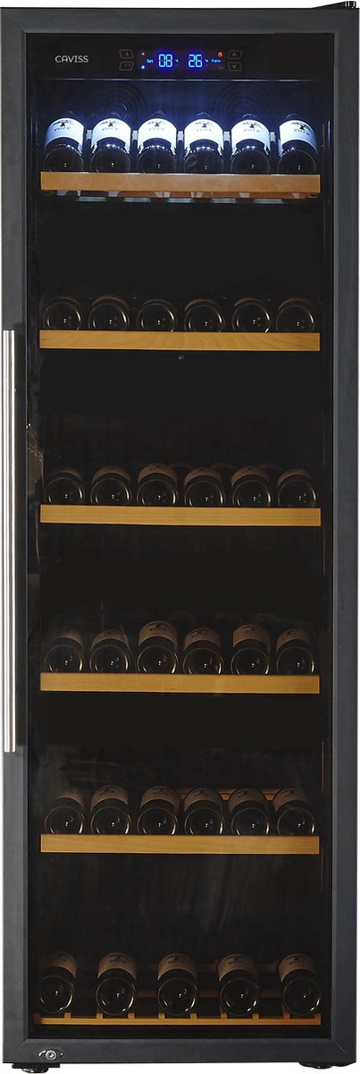 De Caviss C1215GBEG Wijnkoelkast 214 Flessen 1 Zone in één oogopslag