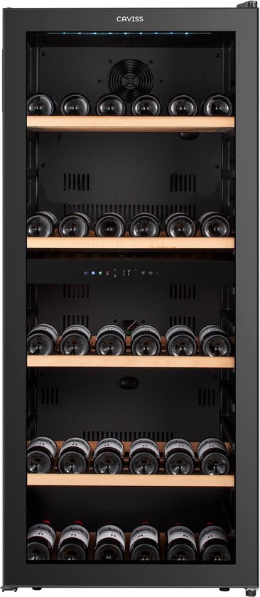Caviss C2120CBEG Vrijstaande Wijnkoelkast 120 Flessen Zwart review