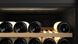 Caviss C2165EBEG Vrijstaande Wijnkoelkast 165 Flessen Zwart