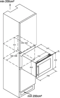 Climadiff CBI28S1B Wijnklimaatkast Inbouw 24 flessen 1 zone