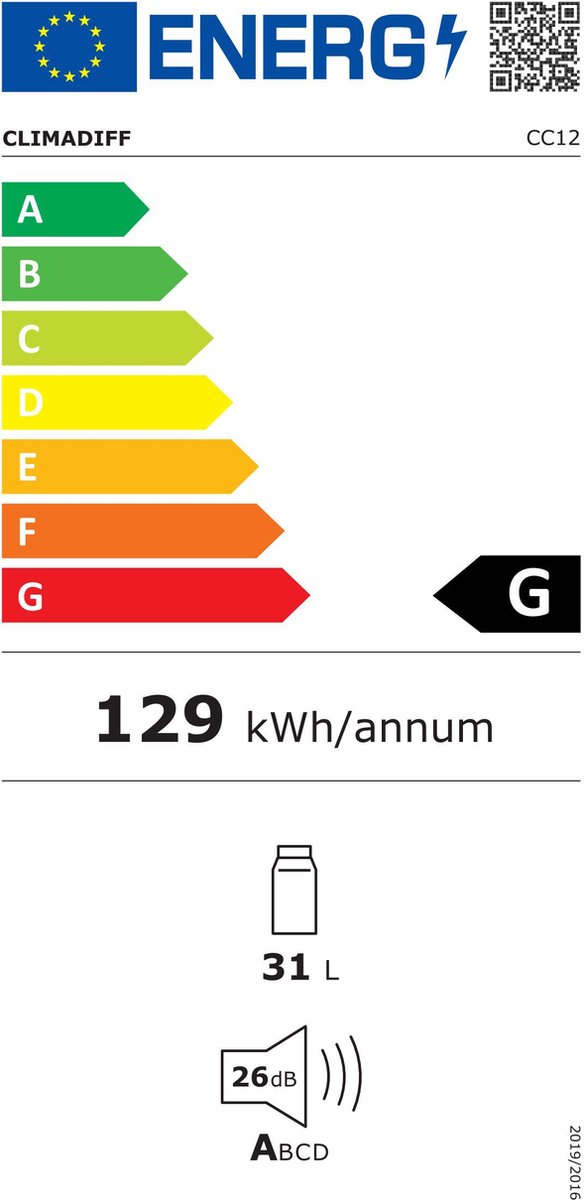 Wat vinden we goed aan de Climadiff CC12 Vrijstaande Wijnkoelkast 12 Flessen