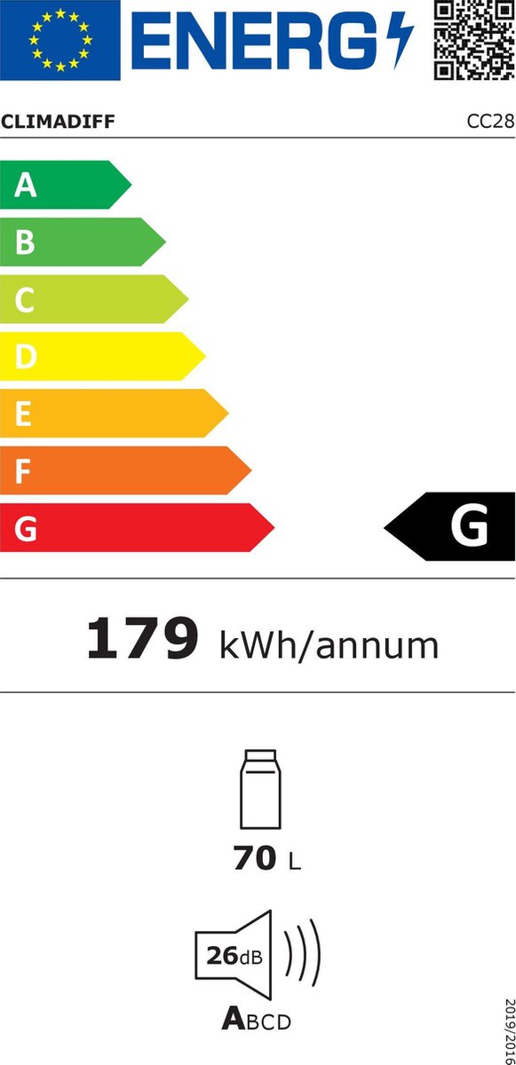 Wat vinden we goed aan de Climadiff CC28 wijnklimaatkast 28 flessen vrijstaand