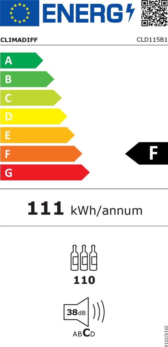 Wat vinden we goed aan de Climadiff CLD115B1 wijnkoelkast 110 flessen vrijstaand