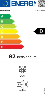 Climadiff GARDE200D Wijnklimaatkast