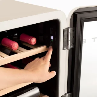 CREATE Winecooler Retro M Elektrische Wijnkelder 12 flessen 48L Beige