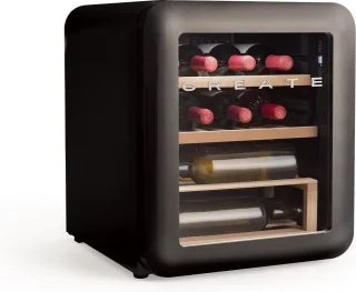 CREATE WINECOOLER RETRO M elektrische wijnkoeler 48L zwart
