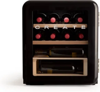 CREATE WINECOOLER RETRO M elektrische wijnkoeler 48L zwart