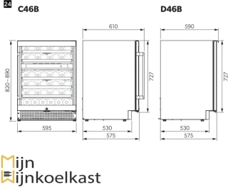 Dometic D46BB Wijnkoelkast