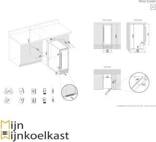 Dunavox DAUF-17.58DSS Flow-17 Wijnkoelkast 2 Zones