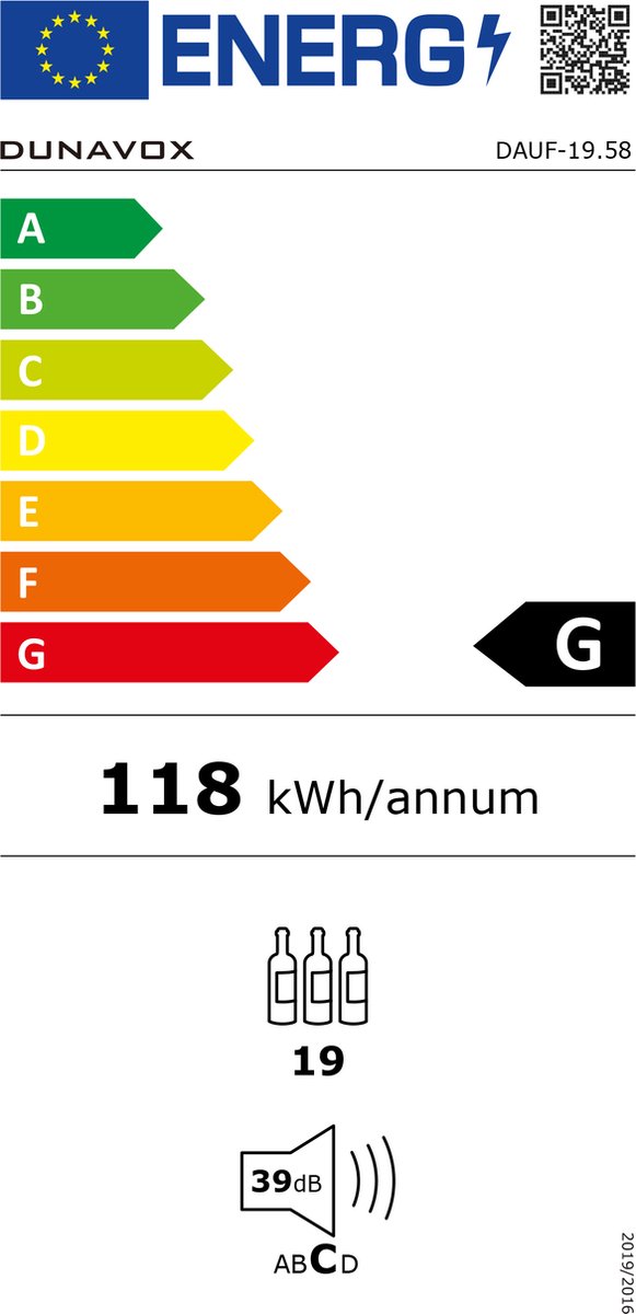 Wat vinden we goed aan de Dunavox Flow-19 DAUF-19.58SS Wijnkoelkast 1 Zone