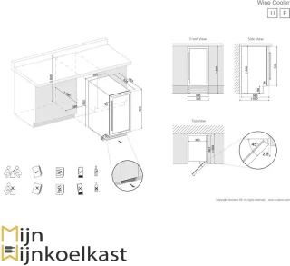 Dunavox Flow-32D DAUF-32.78DSS Wijnkoelkast 2 Zones