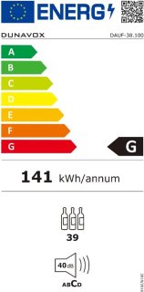 Dunavox Flow-38 DAUF-38.100DSS Wijnkoelkast 2 Zones