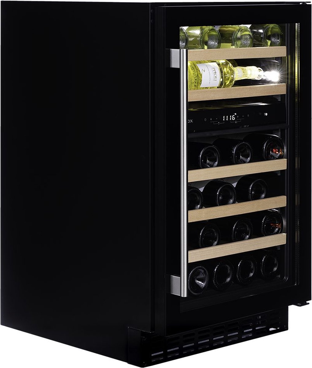De Dunavox Flow-38 Wijnkoelkast DAUF-38.100DB 2 Zones in één oogopslag