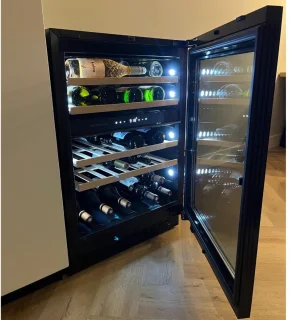 Dunavox Flow 45 Wijnkoelkast RVS 88 cm