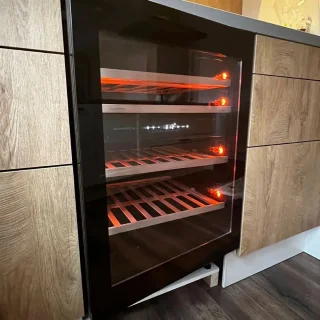 Dunavox Flow 45 Wijnkoelkast RVS 88 cm