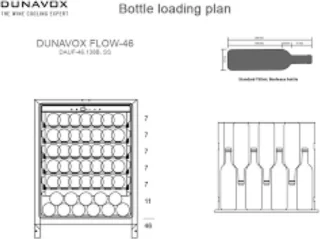 Dunavox Flow-46D DAUF-46.145DSS Wijnkoelkast Zilver
