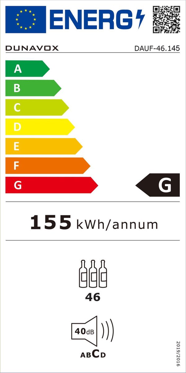 Wat vinden we goed aan de Dunavox Flow-46D DAUF-46.145DSS Wijnkoelkast Zilver