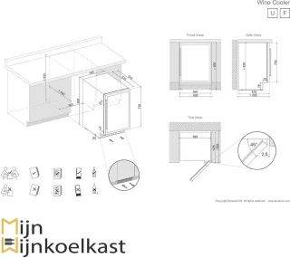 Dunavox Flow-46D Wijnkoelkast DAUF-46.145DSS Zilver