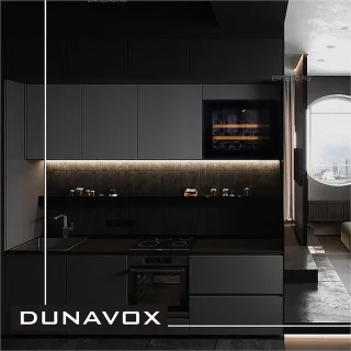 Dunavox Glance-18 inbouw wijnkoelkast 45 cm Push Open