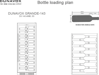 Dunavox Grande-143 Wijnkoelkast DX-143.468SS