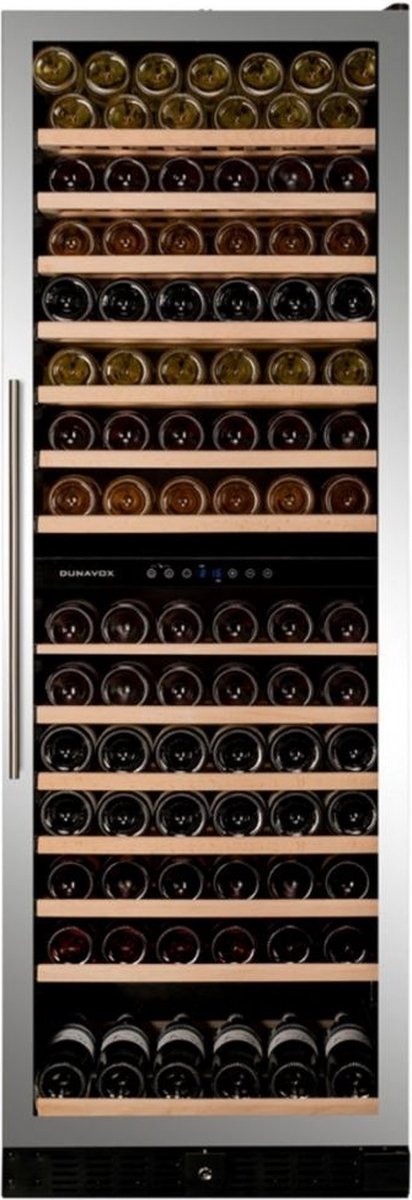 De Dunavox Grande-166 Wijnkoeler Vrijstaand/Tussenbouw 166 Flessen in één oogopslag