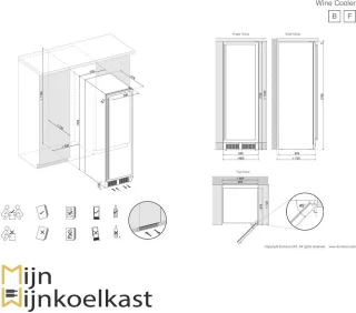 Dunavox Grande-166 Wijnkoelkast DX-166.428SDSK