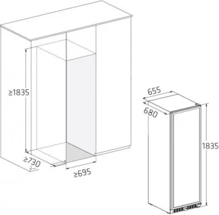 Dunavox Grande-181 DX-181.490SDSK Wijnkoelkast 2 Zones