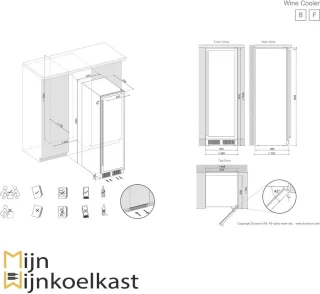 Dunavox Grande-181 DX-181.490SDSK Wijnkoelkast 2 Zones