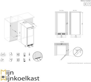 Dunavox Grande-94 DX-94.270DBK Wijnkoelkast 2 Zones