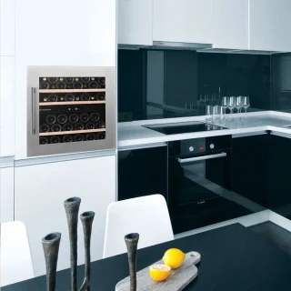 Dunavox Inbouwwijnkoelkast 2 Zones 41 Flessen RVS 60cm