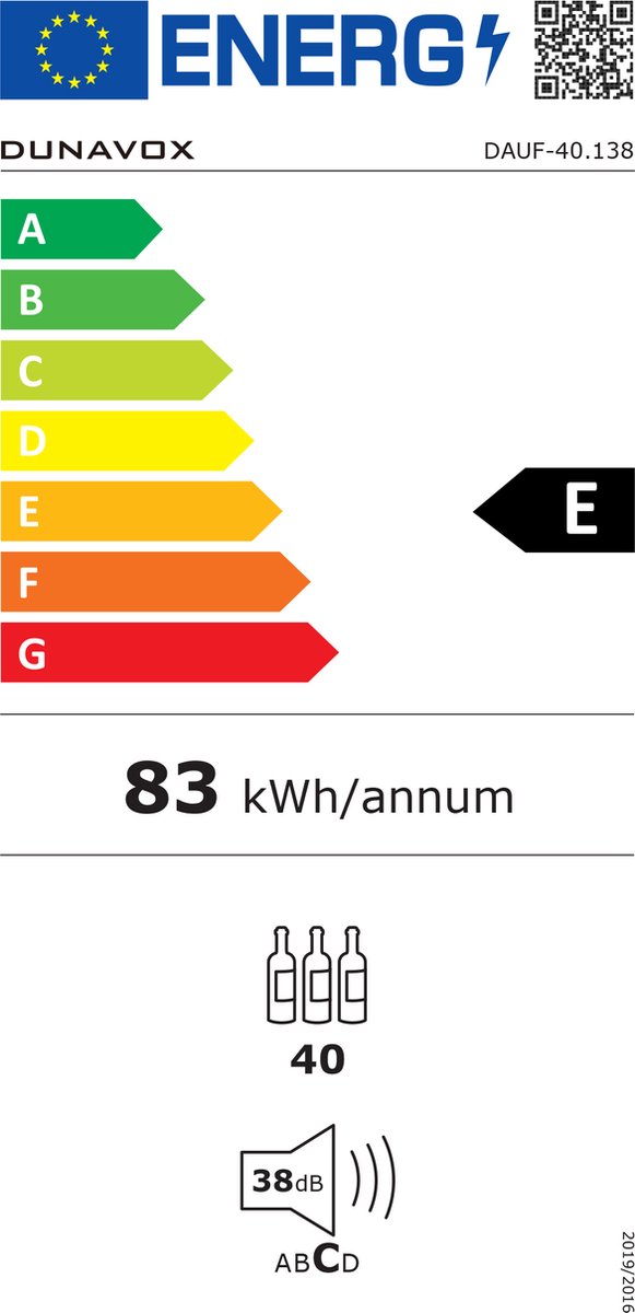 Wat vinden we goed aan de Dunavox Sera-40 Wijnkoelkast DAUF-40.138SS