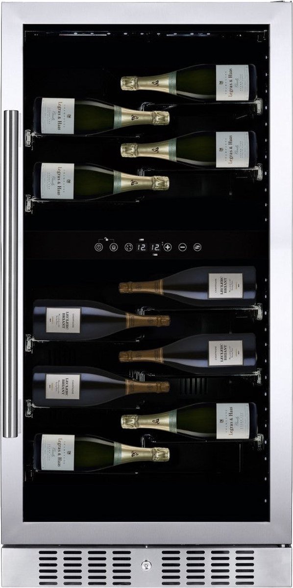 De Dunavox Sera-58 DX-58.258DB Champagne Koelkast 2 Zones in één oogopslag