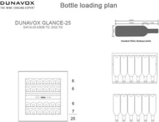 Dunavox Soul-25 Inbouwwijnkoelkast 60cm RVS 25 flessen