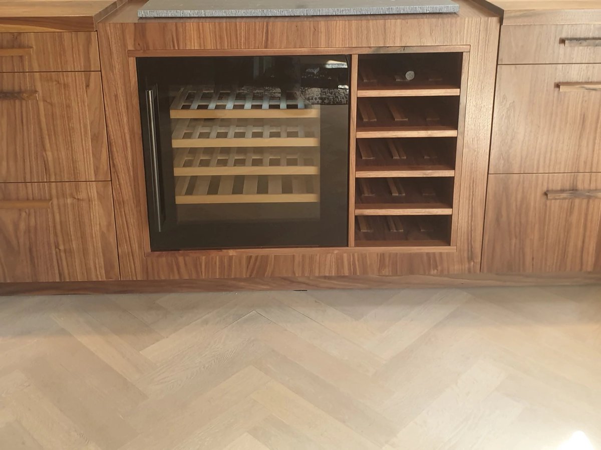Frilec BERLIN-WS1-36-GTE-012FBL Wijnklimaatkast inbouw 60cm zwart